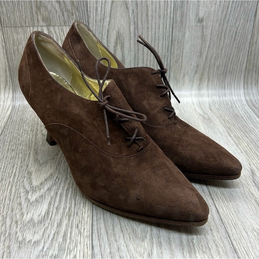 Saks Fifth Avenue Brown Suede Shoes
